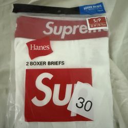 Supreme x Hanes 2 Pack Boxer Briefs Size Small