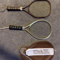 Antique Vintage Wilson Tennis Rackets Racquetball