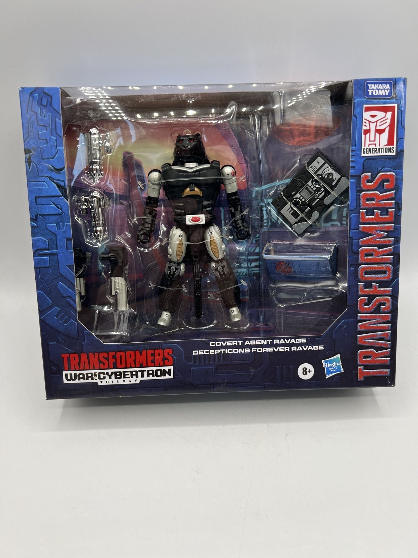 Hasbro Transformers Deluxe Covert Agent Ravage & Micromaster Decepticons Forever Ravage