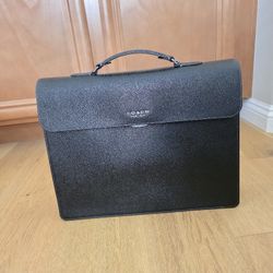 Coach Messenger Briefcase Men Saffiano Leather Bag