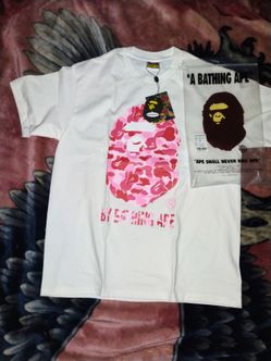 BAPE A Bathing Ape Pink Camo Tee
