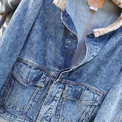 Vintage Levi's Acid Washed Corduroy Jean Jacket 