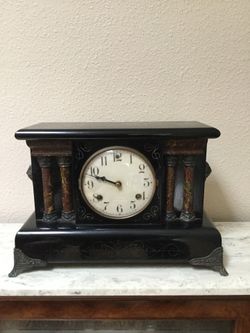 Waterbury four column clock