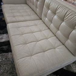 White Leather Couch
