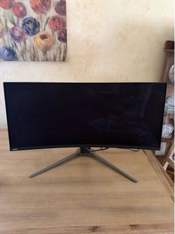 MSI MAG 341CQP 34” Curved QD-OLED Gaming Monitor – $425