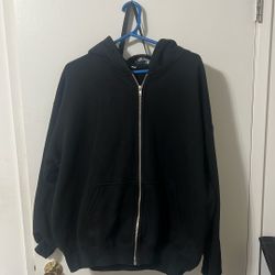Fleece zip-up hoodie