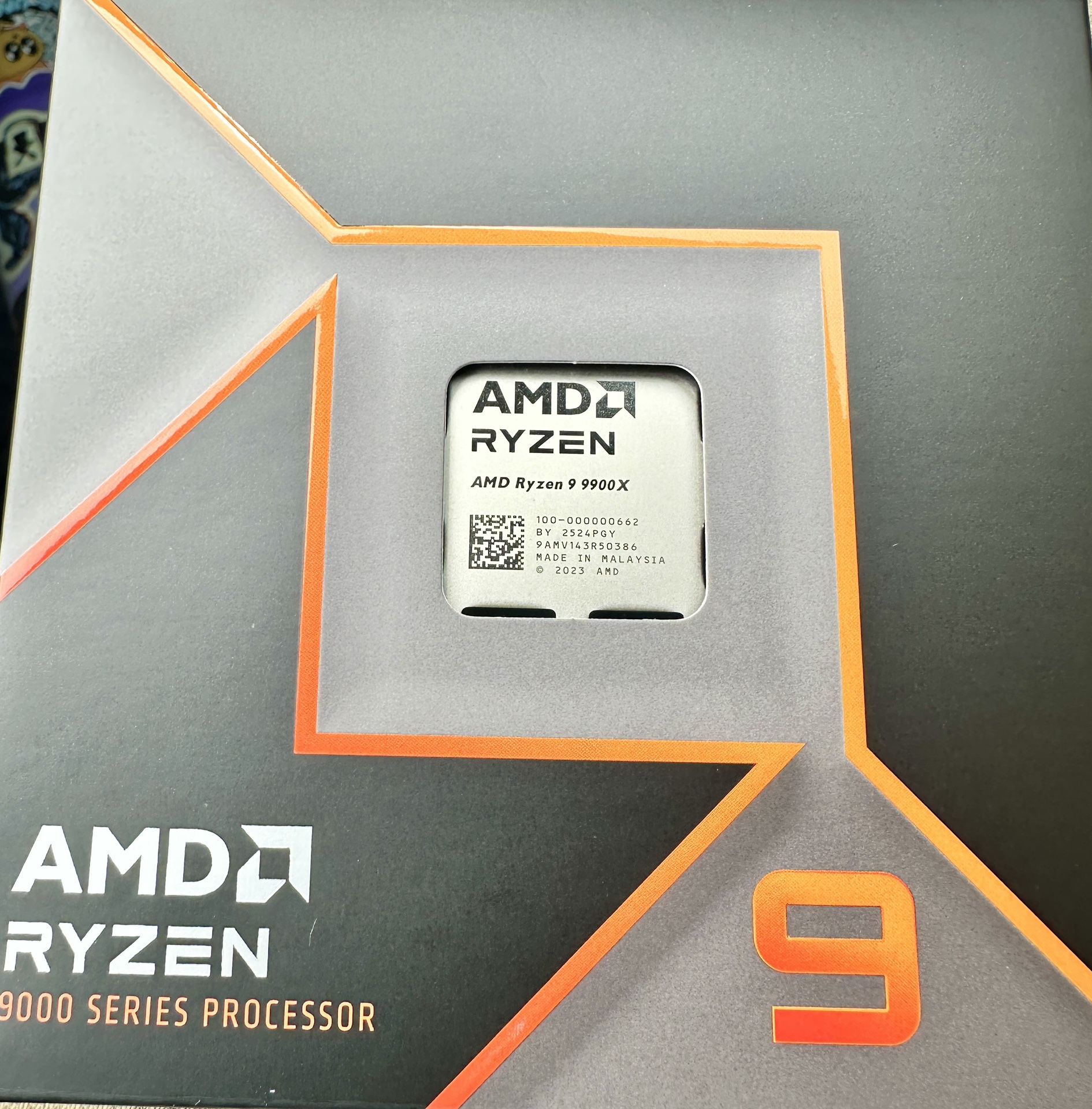 unopened AMD 9900x processor 