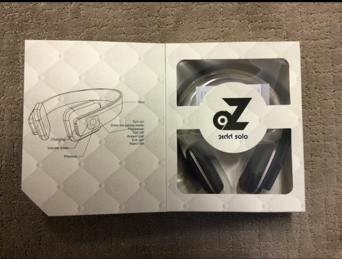 Zedd Solo Wireless Bluetooth Headphones-Dark navy