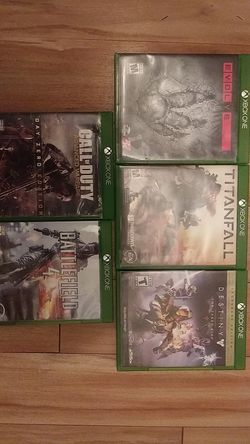 Xbox one games. (call of duty & evolve sold)