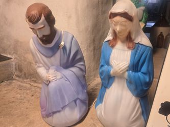 Blowmolds Joseph & Mary