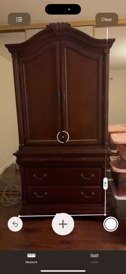 2 Piece Hard Wood Cabinet