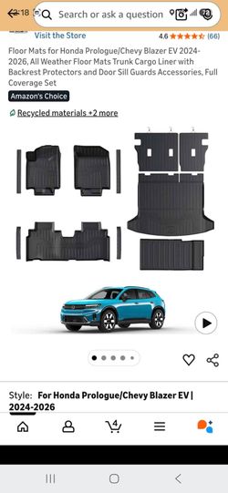 All Weather Floor Mats Honda Prologue / Chevy Blazer EV 2024-2026