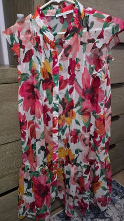 Julia Jordan Floral Shirtdress XS