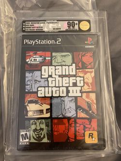 GTA 3 VGA Graded 90+ Near Mint Uncirculated Ps2 Not Wata