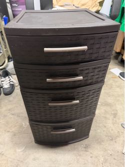 4 Drawer Storage Drawers  espresso