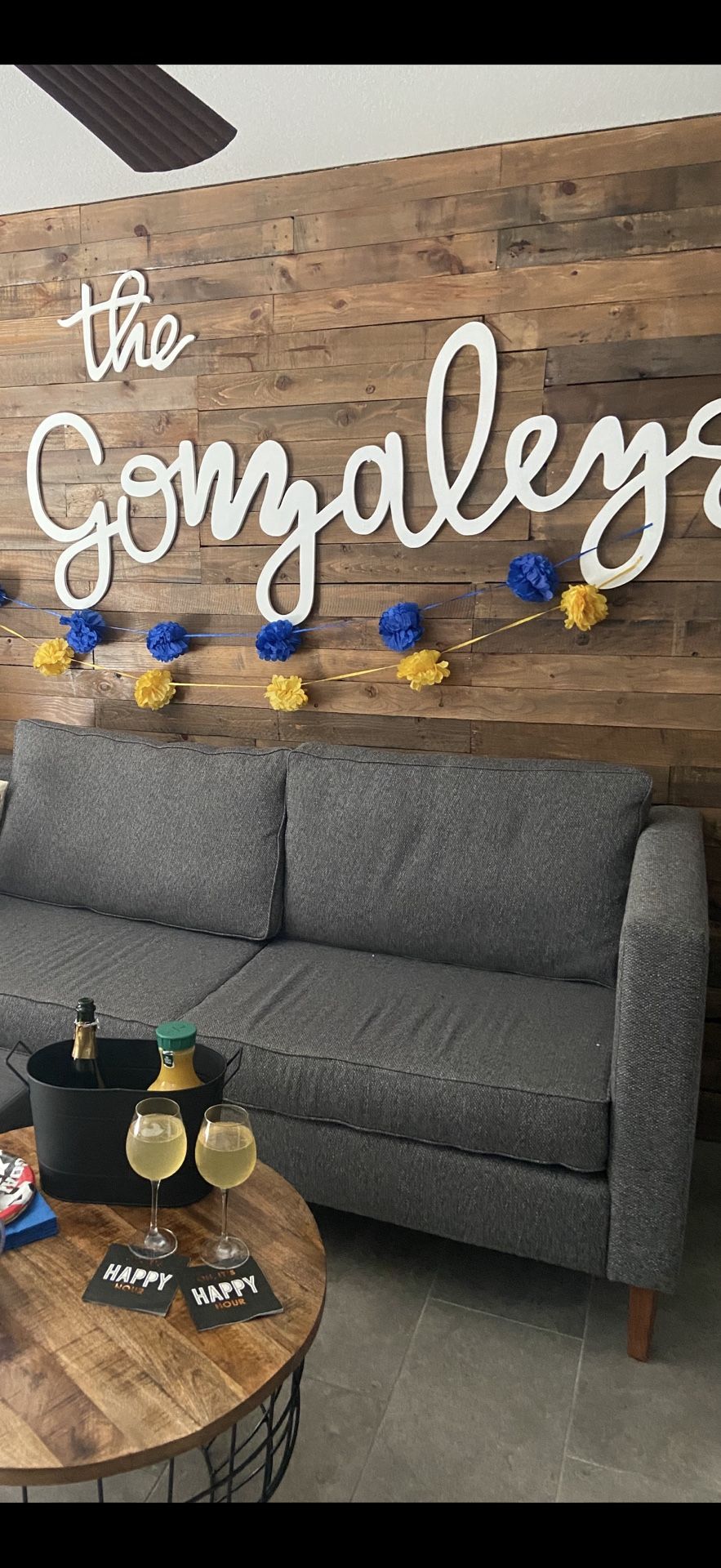 Sectional 113 in Long. Left Sided Couch