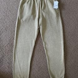 NEW PacSun Men’s Relaxed Fit Joggers Tan size Medium Comfort Activewear 