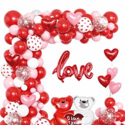 Valentine’s Balloon Garland 