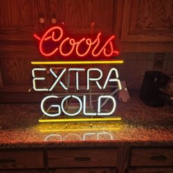 Coors Extra Gold Neon Sign 