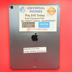 Apple IPad Pro 3rd Gen 12.9inch 256gb Unlocked 