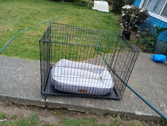 LARGE DOG KENNEL WITH BED