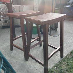 Wooden Stools (2)