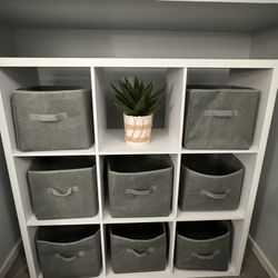 9-Cube Storage Organizer With Free Bins Included. Feel Free To Message Me Anytime! 