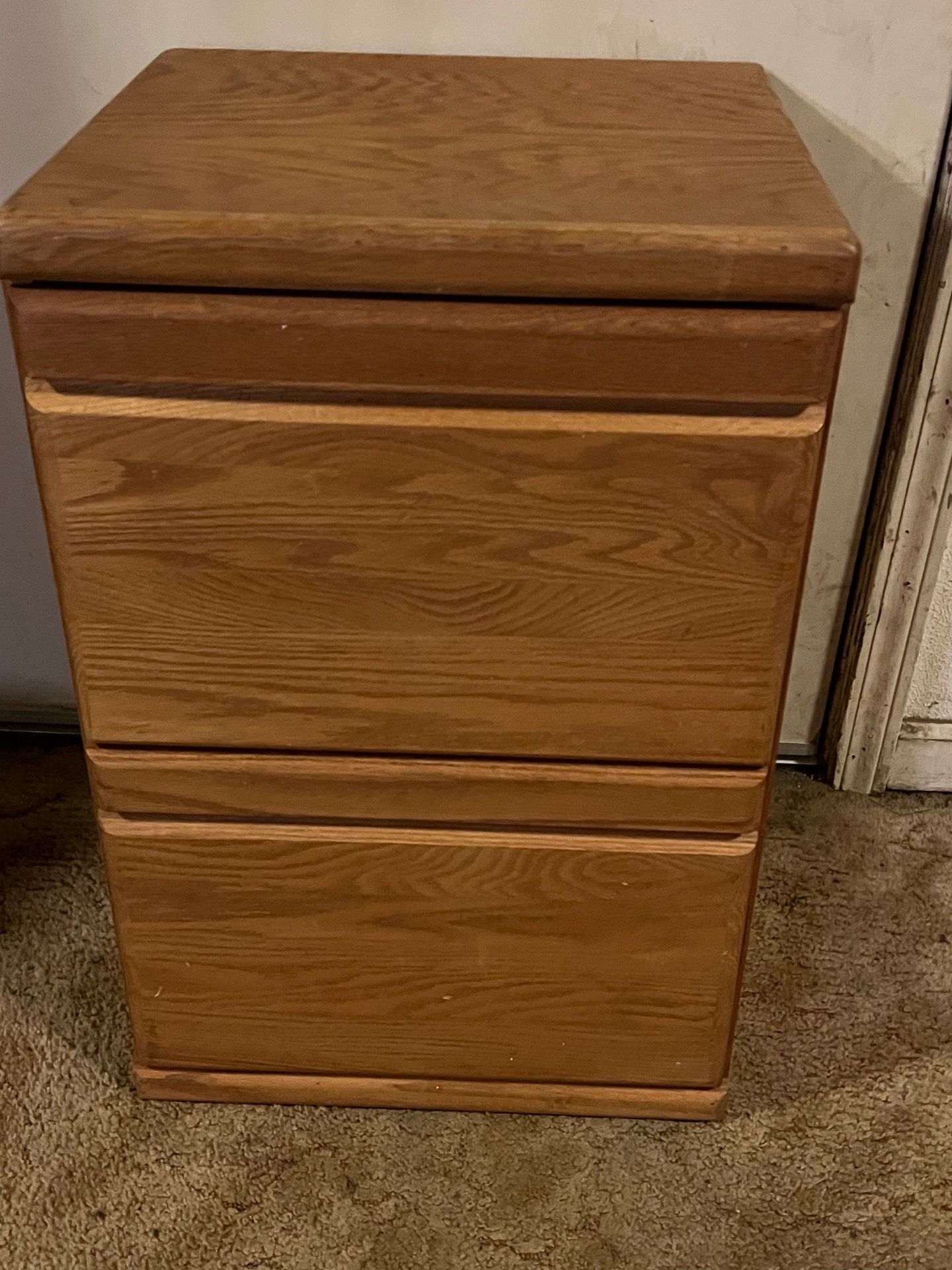 Wooden file cabinet