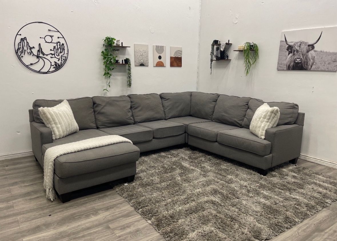 Gray Sectional Couch - Free Delivery 