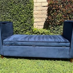 Velvet Flip Top Storage Bench