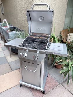 NEW Nexgrill 2-Burner Slim Folding Sides Individual Propane Gas Grill