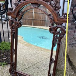 Mahogany  Mirror Antique  OBO 150