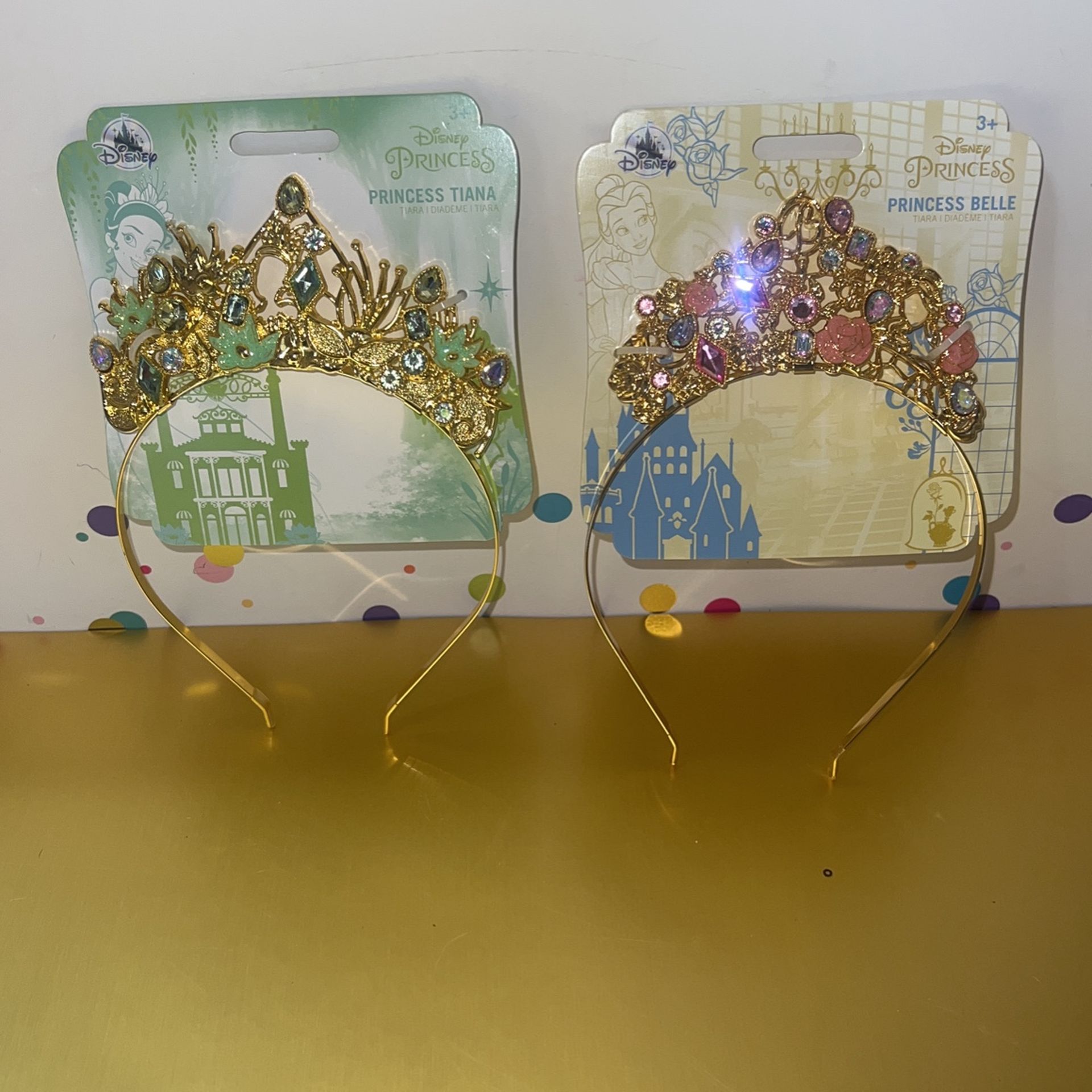 Disney Princess Tiana, Belle Tiara NEW