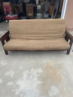 6.5 ft hardwood futon sofa/bed