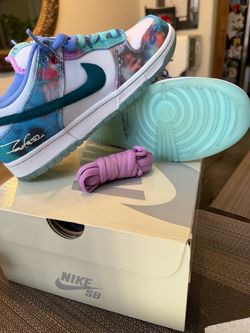 Nike SB Dunk Futura Bleached Aqua size 9.5