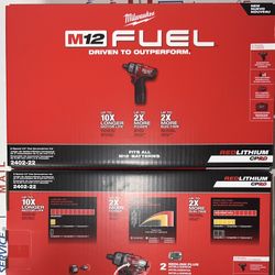 Milwaukee M12 Fuel 2 Speed 1/4” Hex Screwdriver Kit. Model #2402-22