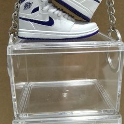 Mini Shoes KEYCHAIN  with clear case