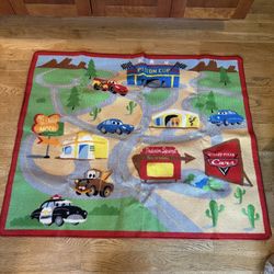Disney Cars Pixar Game Rug Toddler Kids Sz 40x48”