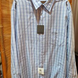 New Men's Tasso Elba Dress Shirt
