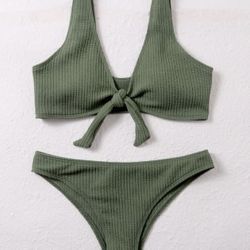 Small Green New Bikini Swim Suit 