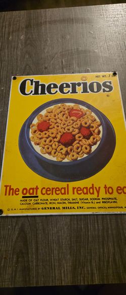Cheerios vintage sign