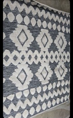 Grey Tufted Area Rug