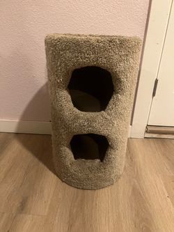 Carpet cat tree