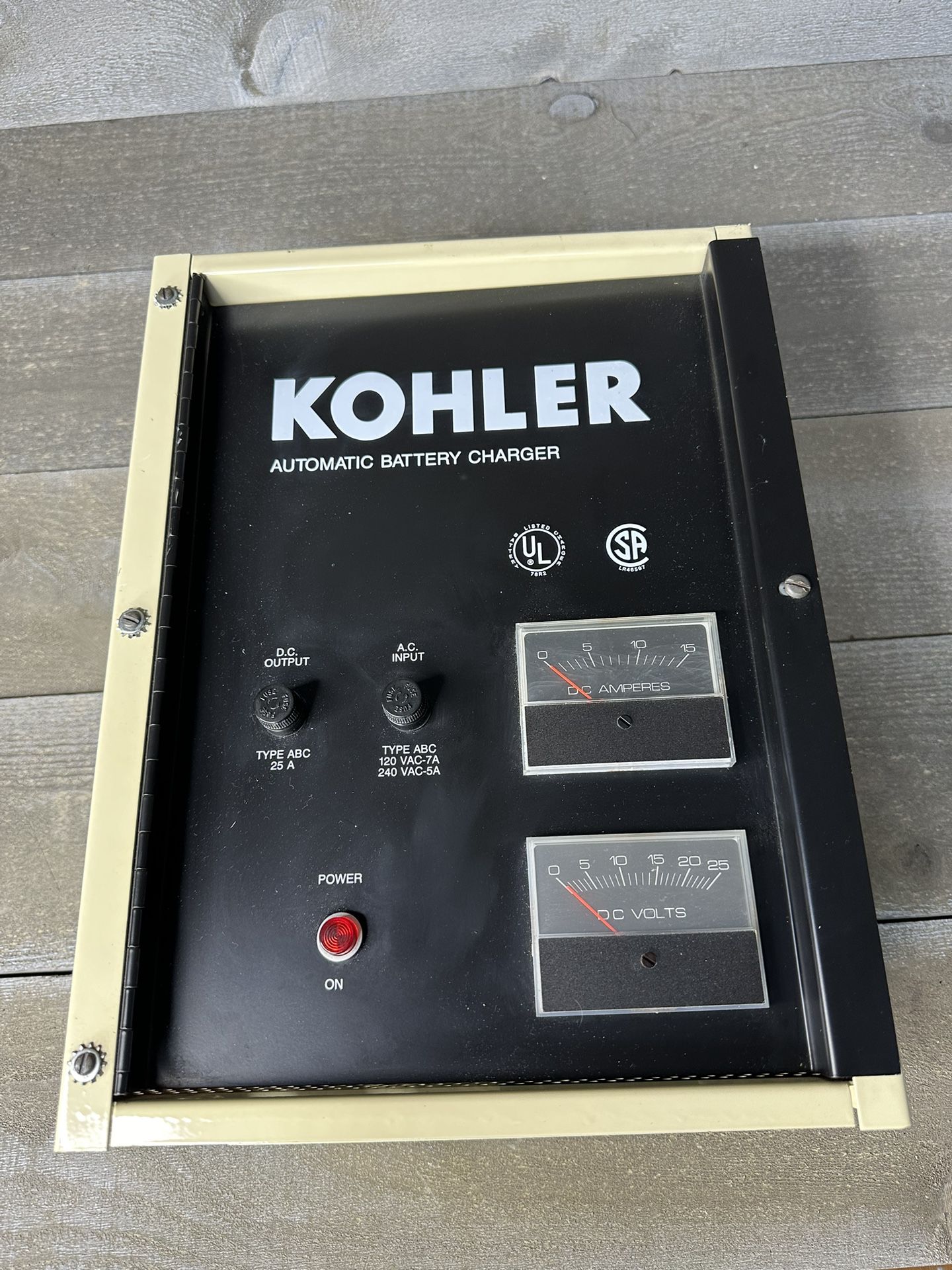 Kohler C292863 Automatic Battery Charger Assembly 120-240V DC Out 13V Generator 