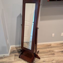 Jewelry Storage Stand w/ Mirror