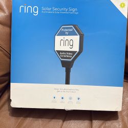 Ring Solar Security Sign