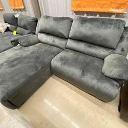 Reclining Sectional Available For Immediate Delivery 