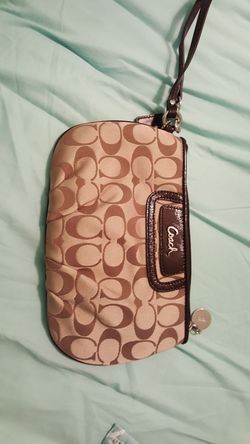 Brown Coach Wristlet