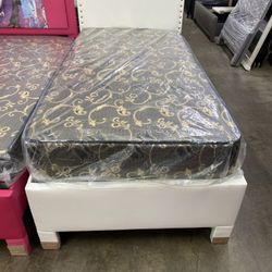 Twin Bed With Mattress 