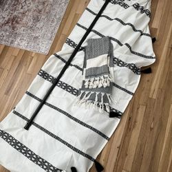 Bohemian shower curtain, Rings, Rod, And hooks